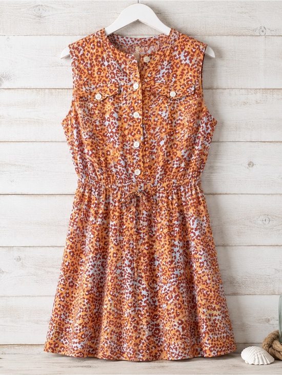 Nine West Dresses & Skirts - Nine West Leopard Print Tie-Waist Shirtdress L